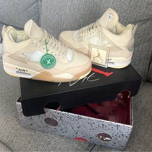 Authentic Jordan 4 off whites